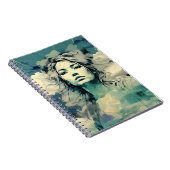 Kopf in Clouds Notebook Journal Notizblock (Rechte Seite)
