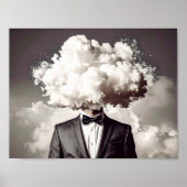 Kopf in den Wolken Poster (Vorne)