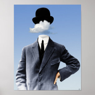 "Kopf in den Wolken" Poster