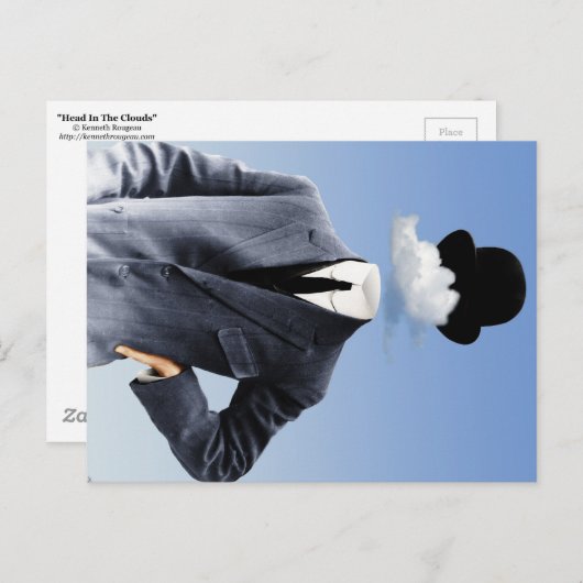 "Kopf in den Wolken" Postkarte (Vorne/Hinten)