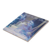 Kopf in den Wolkenziegeln Fliese (Seite)