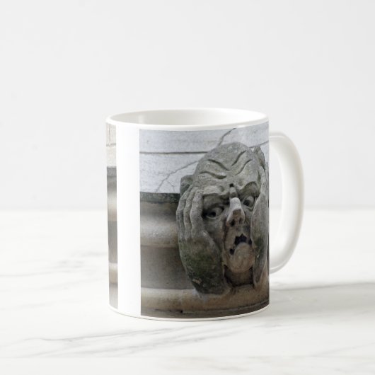 Kopf-in-Handwasserspeier-Tasse Kaffeetasse (VorderseiteRechts)
