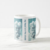 Kopf ist in den Wolken Funny Mug Kaffeetasse (VorderseiteRechts)