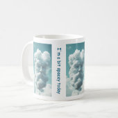 Kopf ist in den Wolken Funny Mug Kaffeetasse (Vorderseite Links)