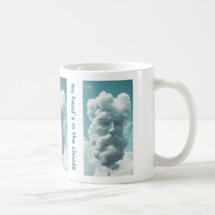 Kopf ist in den Wolken Funny Mug Kaffeetasse