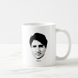 Kopf Justin Trudeau des Premierministers - .png Kaffeetasse