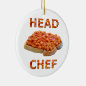 Kopf-Koch-Bohnen auf Toast Keramikornament (Rechts)