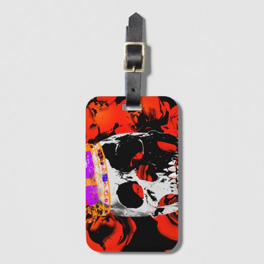 Kopf König. Gepäckanhänger (Vorderseite Vertikal)