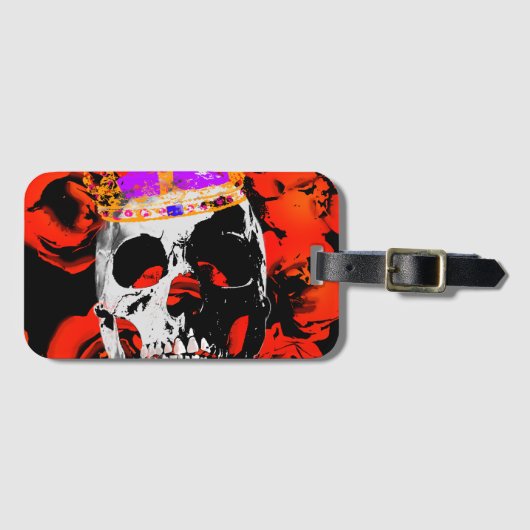 Kopf König. Gepäckanhänger (Vorderseite (Horizontal))