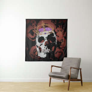Kopf König. Leinwand, Wandkunst, Poster Wandteppich