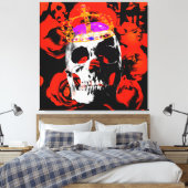 Kopf König. Leinwanddruck (Insitu (Schlafzimmer))