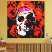Kopf König. Leinwanddruck (Insitu (Wohnzimmer))
