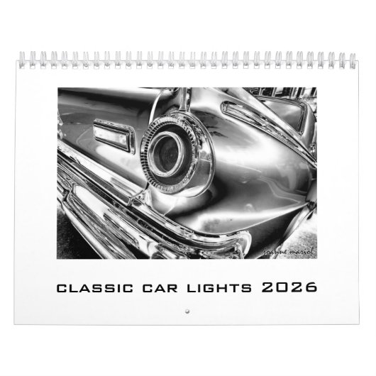 Kopf oder Zahl 2026 Classic Car Lights Kalender (Titelbild)