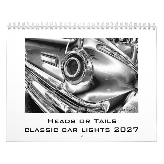 Kopf oder Zahl 2027 Oldtimer-Lichter-Kalender Kalender (Titelbild)