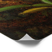 Kopf - Orchideen und Humingvögel 1875 Poster (Ecke)