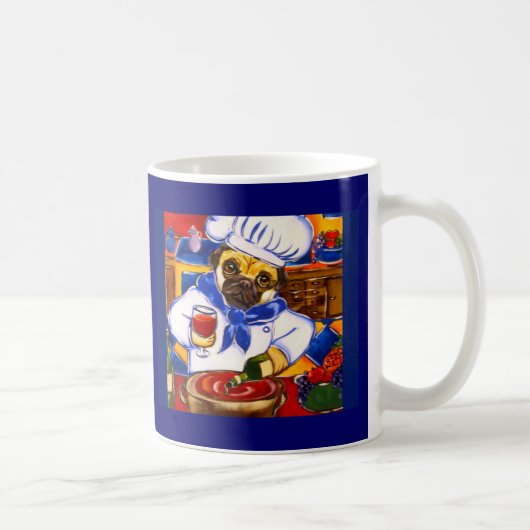 Kopf Pug Kaffeetasse (Rechts)