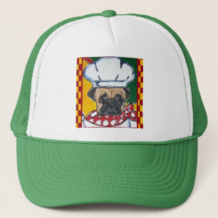 Kopf Pug Truckerkappe