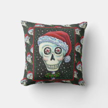 KOPF SANTA SKULL, CHRISTMAS SKELETON SPASS