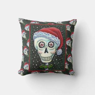 KOPF SANTA SKULL, CHRISTMAS SKELETON SPASS KISSEN