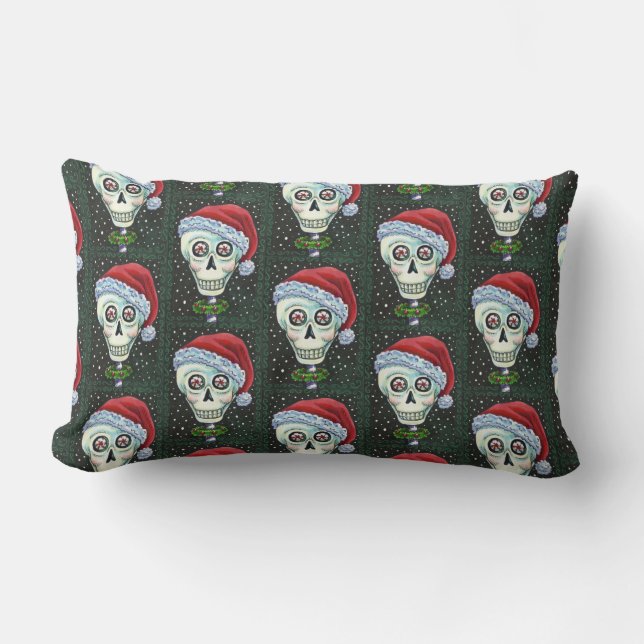 KOPF SANTA SKULL, CHRISTMAS SKELETON SPASS LENDENKISSEN (Vorderseite)