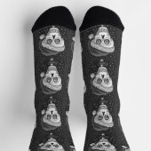 KOPF SANTA SKULL, CHRISTMAS SKELETON SPASS SOCKEN (Oben)