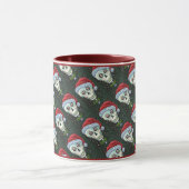 KOPF SANTA SKULL, CHRISTMAS SKELETON SPASS TASSE (Zentrum)