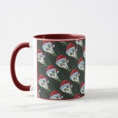 KOPF SANTA SKULL, CHRISTMAS SKELETON SPASS TASSE (Links)