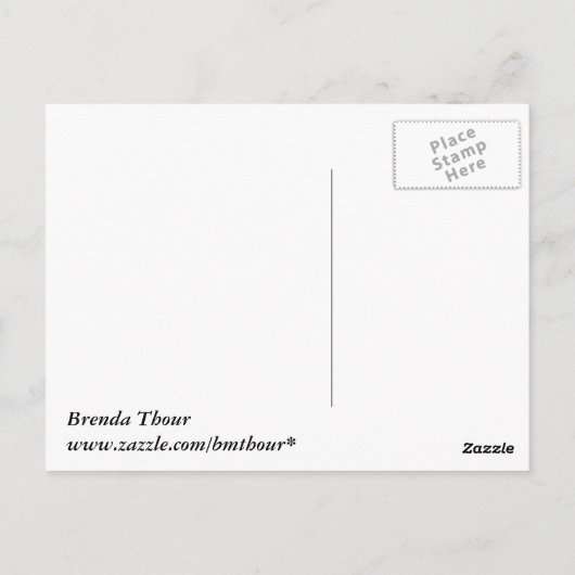 Kopf-Schildkröte-Postkarte Postkarte (Rückseite)