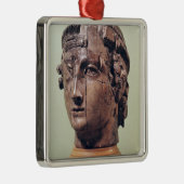 Kopf Silbernes Ornament (Rechts)