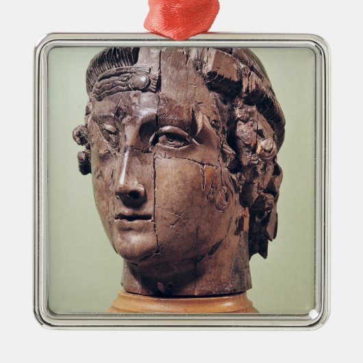 Kopf Silbernes Ornament (Vorne)