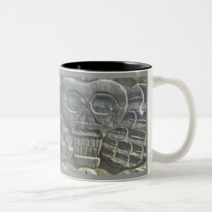 Kopf-Tasse des Todes Zweifarbige Tasse