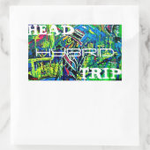KOPF TRIP HYBRID RECHTECKIGER AUFKLEBER (Tasche)