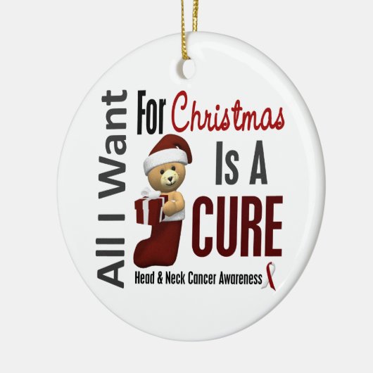 Kopf-u. Hals-Krebs aller will ich Keramik Ornament (Links)