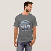 Kopf über Heels - T - Shirt Schwäne (v2 dunkel) (Vorne ganz)