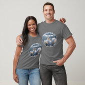 Kopf über Heels - T - Shirt Schwäne (v2 dunkel) (Unisex)
