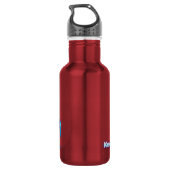 Kopf über Wasser halten Edelstahlflasche (Rückseite)