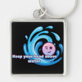 Kopf über Wasser halten  Schlüsselanhänger (Vorne)