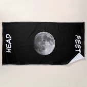 Kopf und Füße Strandtuch (Vorderseite)