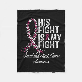 Kopf-und Nackenkrebs Bewusstsein, dass sein Kampf Fleecedecke