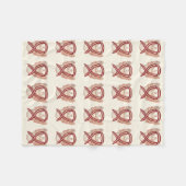 Kopf-und Nackenkrebs-Bewusstseinsband weich Fleecedecke (Vorderseite (Horizontal))