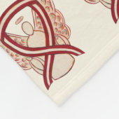 Kopf-und Nackenkrebs-Bewusstseinsband weich Fleecedecke (Ecke)