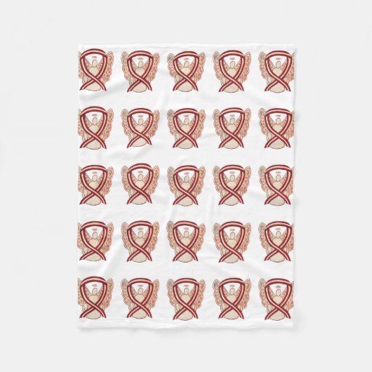 Kopf-und Nackenkrebs-Bewusstseinsband weich Fleecedecke (Vorderseite)