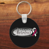 Kopf-und Nackenkrebsüberleben Schlüsselanhänger (Vorderseite)