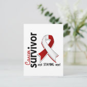 Kopf-und Neckenkrebs-Überlebende 19 Postkarte (Stehend Vorderseite)