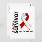 Kopf-und Neckenkrebs-Überlebende 19 Postkarte (Vorne/Hinten)