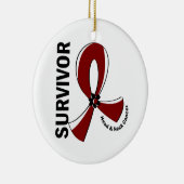 Kopf-und Neckenkrebsüberleben 12 Keramikornament (Rechts)