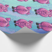Kopf-und Schwanz-Schwein-Muster Geschenkpapier (Ecke)