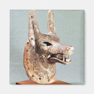 Kopf von Anubis, mit einem eingehängten Kiefer Magnet
