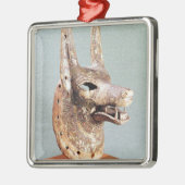 Kopf von Anubis, mit einem eingehängten Kiefer Silbernes Ornament (Links)