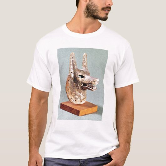 Kopf von Anubis, mit einem eingehängten Kiefer T-Shirt (Vorderseite)